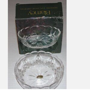 NIB Vintage 1987 Blarney Genuine 24% Lead Crystal Bowl 5.75" Round Yugoslavia